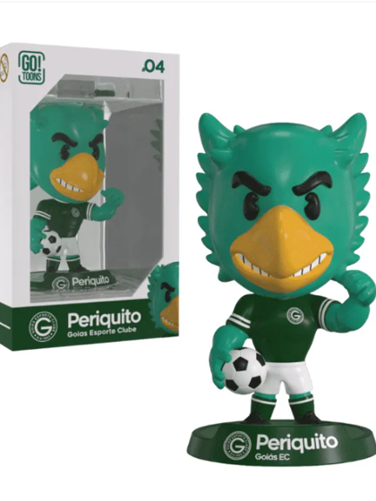 Boneco Colecionável Mascote Goiás Periquito