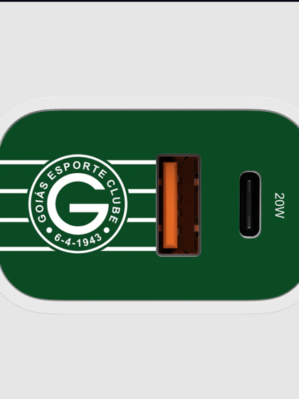 Carregador Turbo 1 USB 1 Tipo-C 20W Branco - Goiás