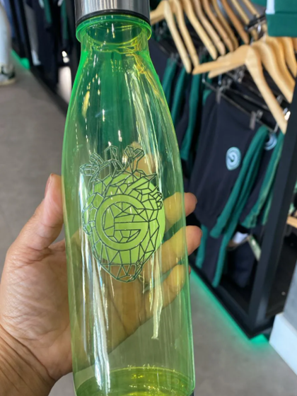 Squeeze Plástica/Aluminio Garrafa Goiás Branca 500ml