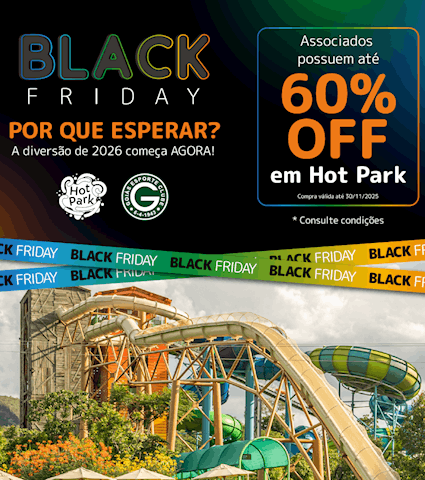 Sócio Esmeralda tem descontos exclusivos no Hot Park