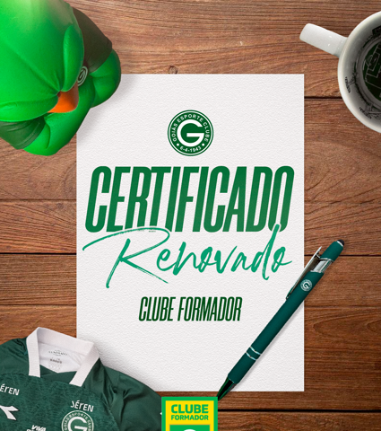 Goiás tem Certificado de Clube Formador renovado pela CBF