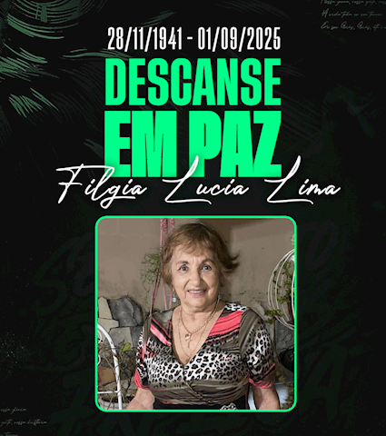 Nota de Falecimento - Filgia Lucia Lima