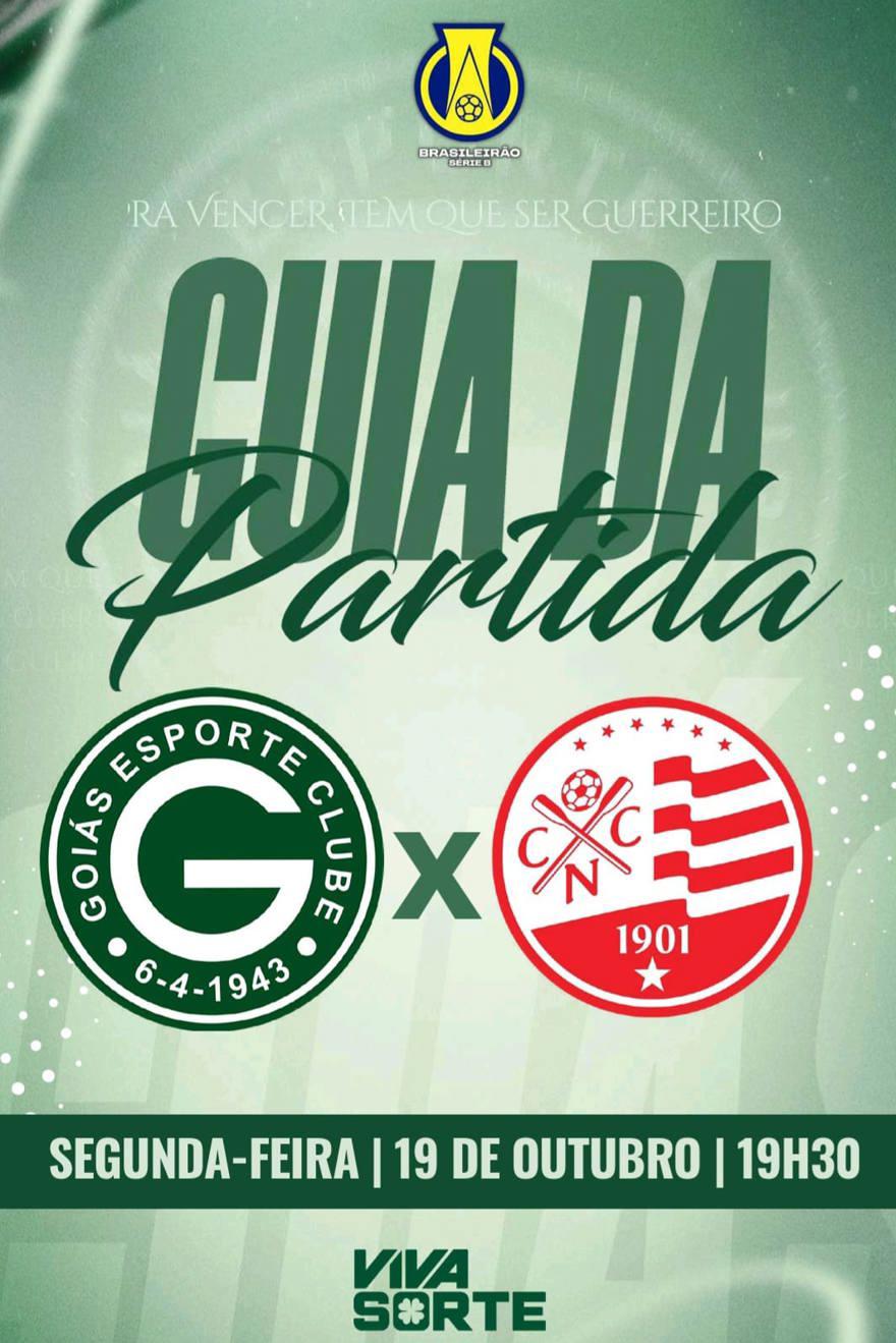 GOIÁS E.C x NÁUTICO/PE | Guia da Partida em 19/outubro | Campeonato Brasileiro Série B