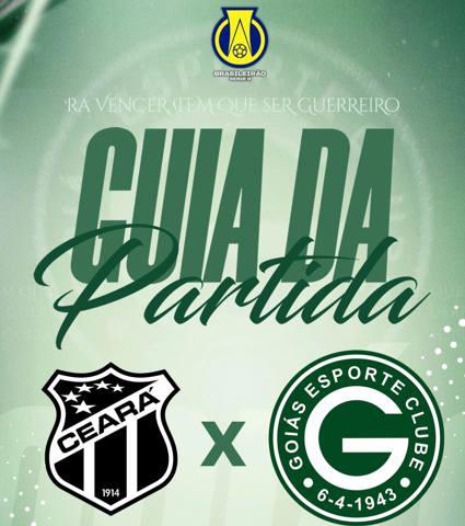 CEARÁ S.C x GOIÁS E.C | Guia da Partida em 27/outubro | Campeonato Brasileiro Série B