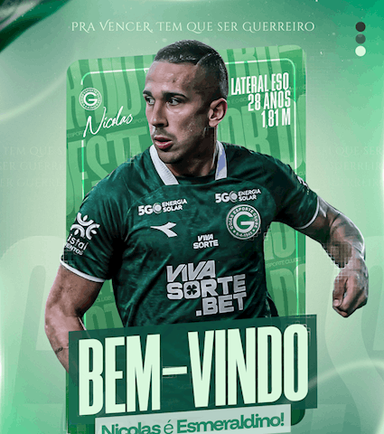 Nicolas é o novo jogador do Goiás