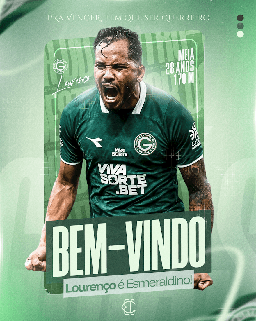 Lourenço, novo jogador do Goiás