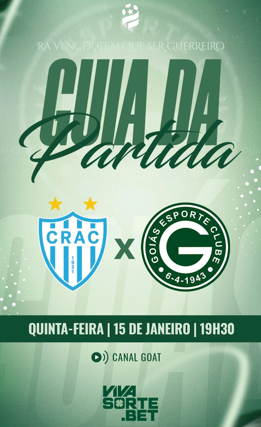 CRAC x Goiás E.C | Guia da Partida | Goianão 2026