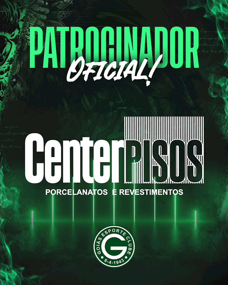 Center Pisos, novo patrocinador do Goiás