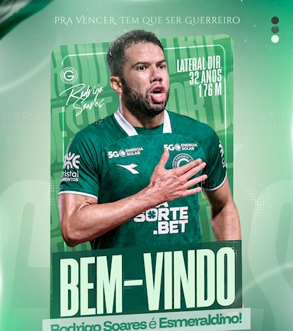 Rodrigo Soares é o novo jogador do Goiás