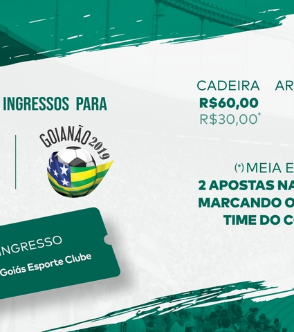 Valores de ingressos definidos para Goianão e primeiras fases da Copa do Brasil