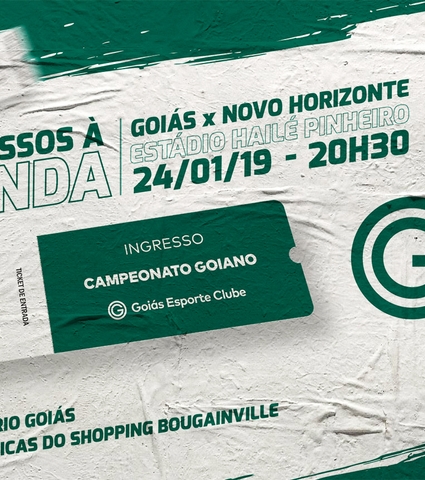 Ingressos à venda para Goiás x Novo Horizonte