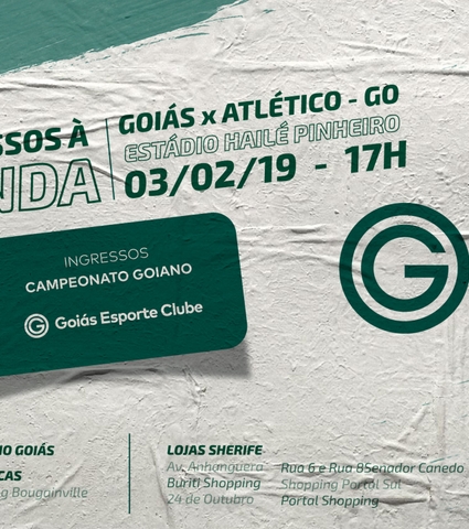 Ingressos à venda para Goiás x Atlético-GO