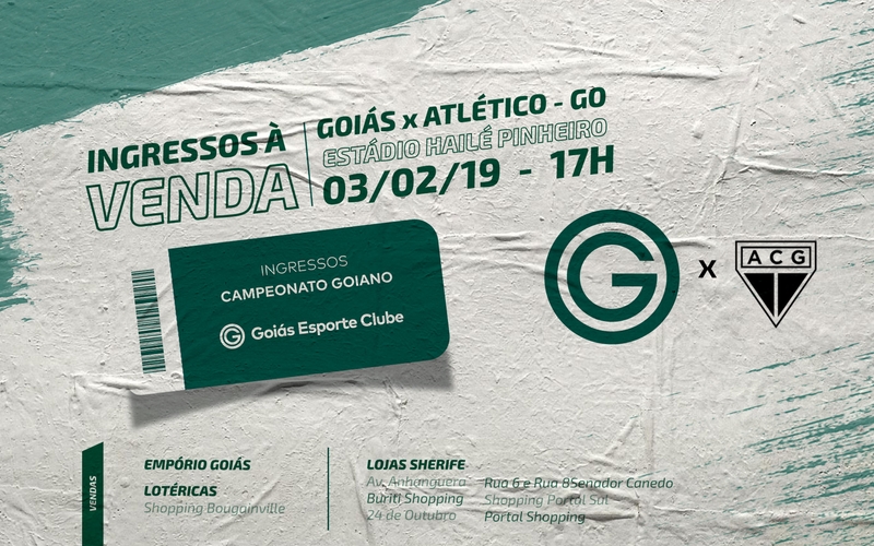 Ingressos à venda para Goiás x Atlético-GO
