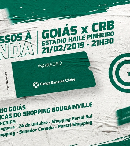 Ingressos à venda para Goiás x CRB