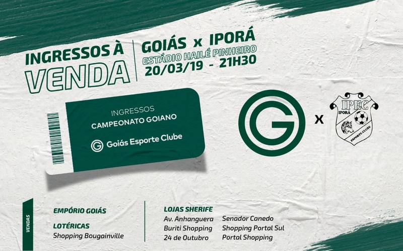 Ingressos à venda para Goiás x Iporá 