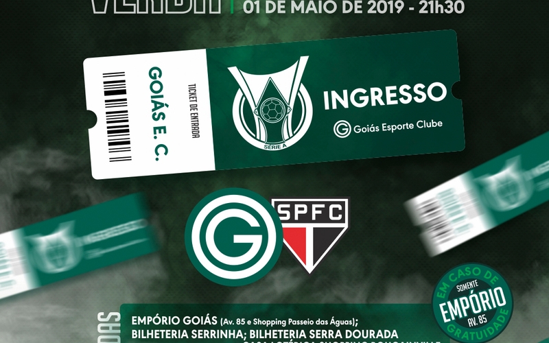 Ingressos à venda: Goiás x São Paulo 