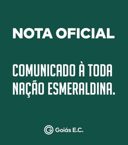 Nota oficial: Nação Esmeraldina 