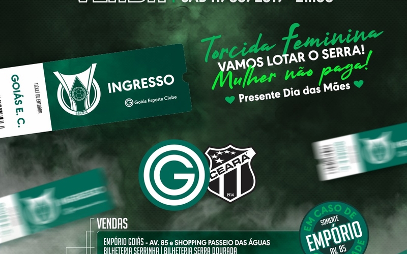 Super promoção nos ingressos para Goiás x Ceará | Série A 2019
