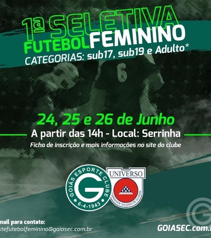 1ª Seletiva de Futebol Feminino
