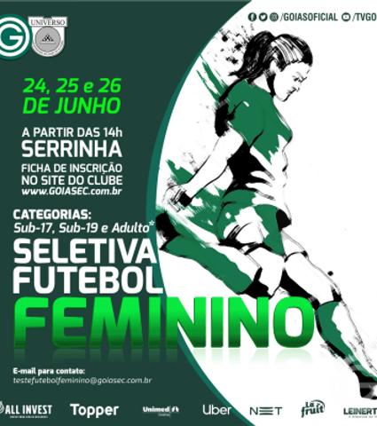 Futebol Feminino: Faça sua inscrição gratuita