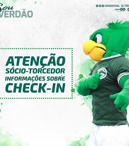 Sócio Sou Verdão: Check-in aberto para Goiás x Inter