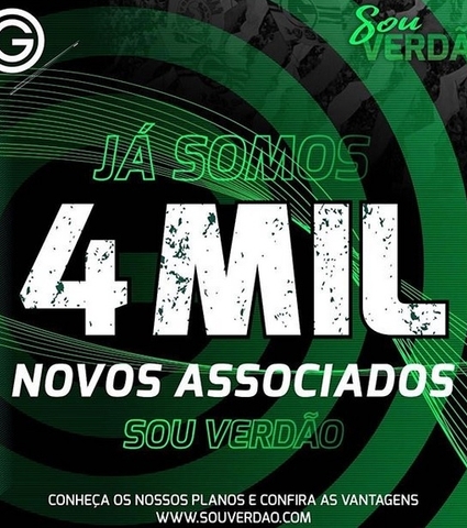 Sucesso total, Sou Verdão chega à 4 mil associados 
