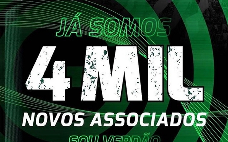 Sucesso total, Sou Verdão chega à 4 mil associados 