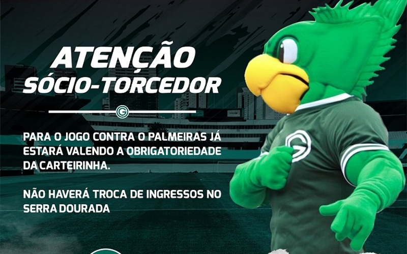 Sócio Sou Verdão: Check-in aberto para Goiás x Palmeiras