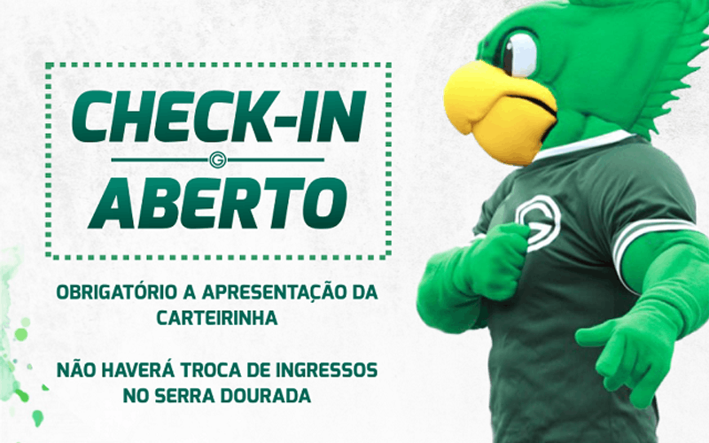 Sócio Sou Verdão: Check-in aberto para Goiás x Fluminense