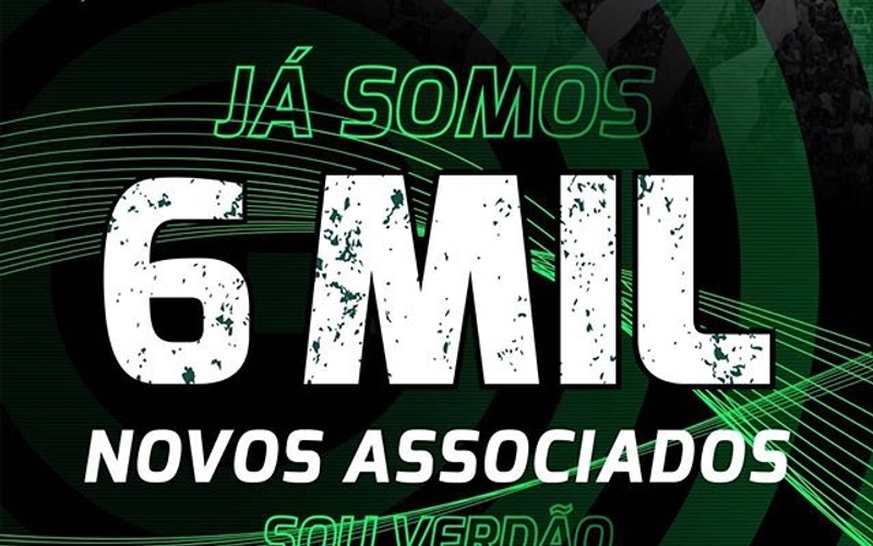 Sucesso total, Sou Verdão chega à 6 mil associados 