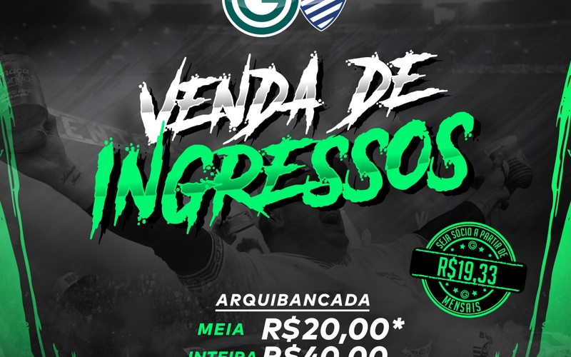 Ingressos para GOIÁS x CSA