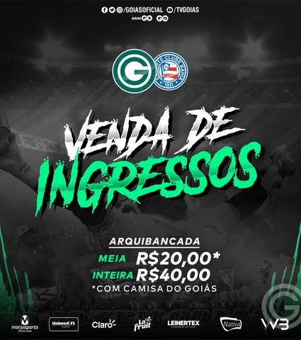 Ingressos para GOIÁS x BAHIA