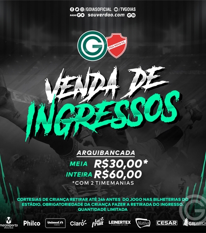 Ingressos para Goiás x Vila Nova