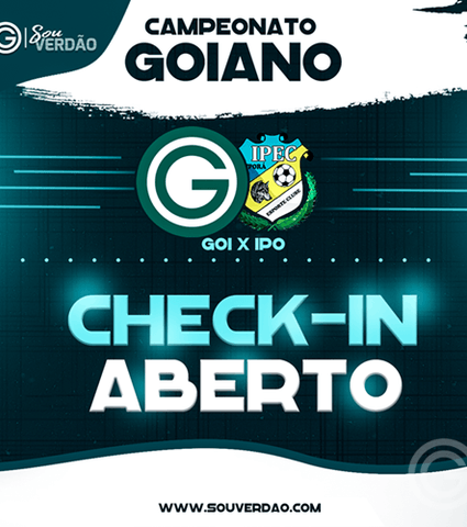 Sócio Sou Verdão: Check-in aberto para Goiás x Iporá