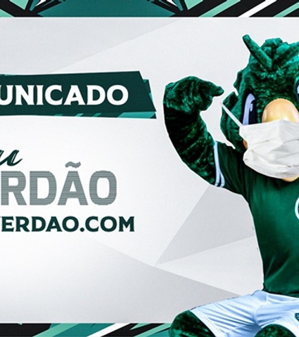 Sócio Sou Verdão: alterações nos formatos de atendimentos e pagamentos