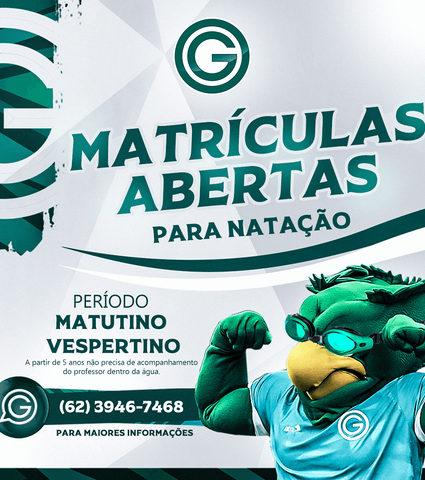 Matrículas abertas para natação