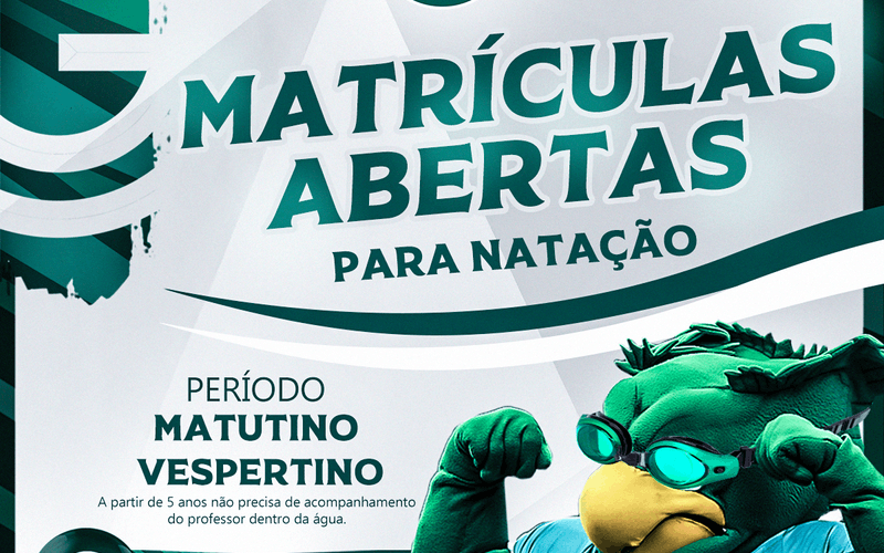 Matrículas abertas para natação