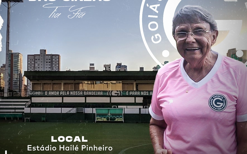 Goiás Esporte Clube realizará cerimônia para Tia Fia no Estádio Hailé Pinheiro
