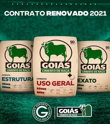 Cimento Goiás renova patrocínio com Goiás EC para toda temporada 2021