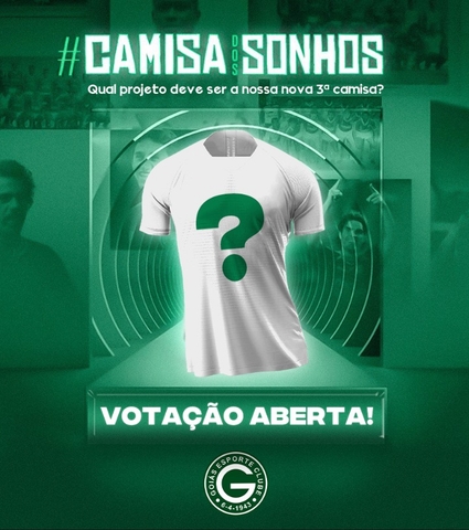 Goiás divulga os três finalistas do concurso: “Camisa dos sonhos”