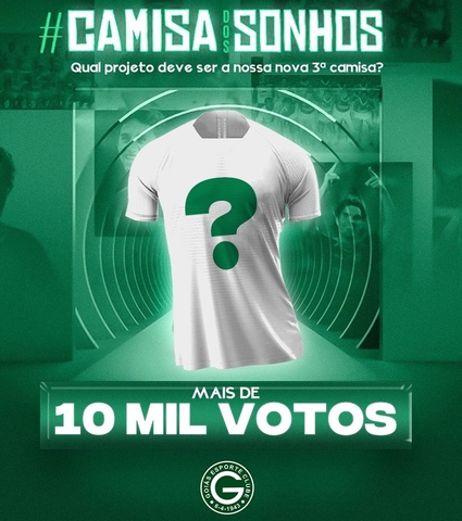 Com mais de 10 mil votos já registrados, interação para escolha do 3° uniforme faz sucesso