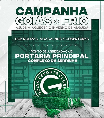 Ação Social: Campanha Goiás x Frio