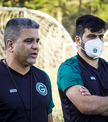 Coletiva de apresentação do novo técnico esmeraldino, Marcelo Cabo
