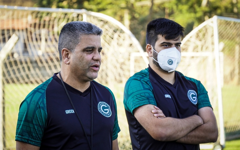 Coletiva de apresentação do novo técnico esmeraldino, Marcelo Cabo