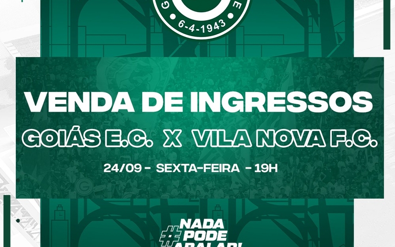 Orientações para o próximo jogo do Goiás Esporte Clube