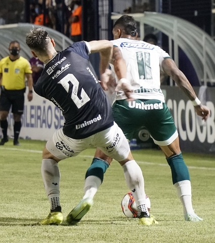 Alef Manga marca, Verdão bate o Remo em Belém (PA) e assume a terceira colocação