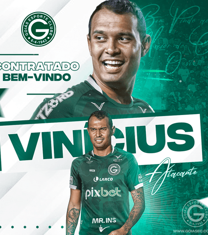 ATACANTE VINÍCIUS É A PRIMEIRA CONTRATAÇÃO DO GOIÁS PARA A TEMPORADA DE 2022