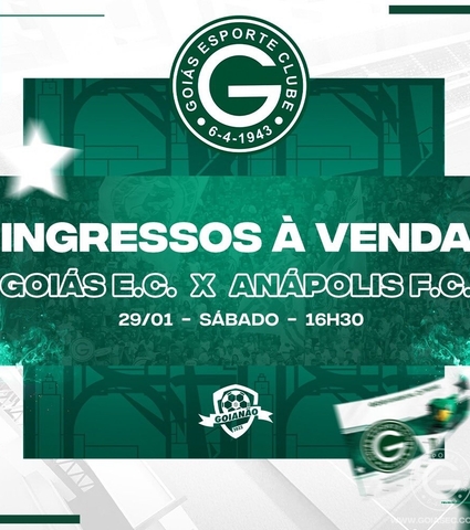 Ingressos à venda: Goiás x Anápolis