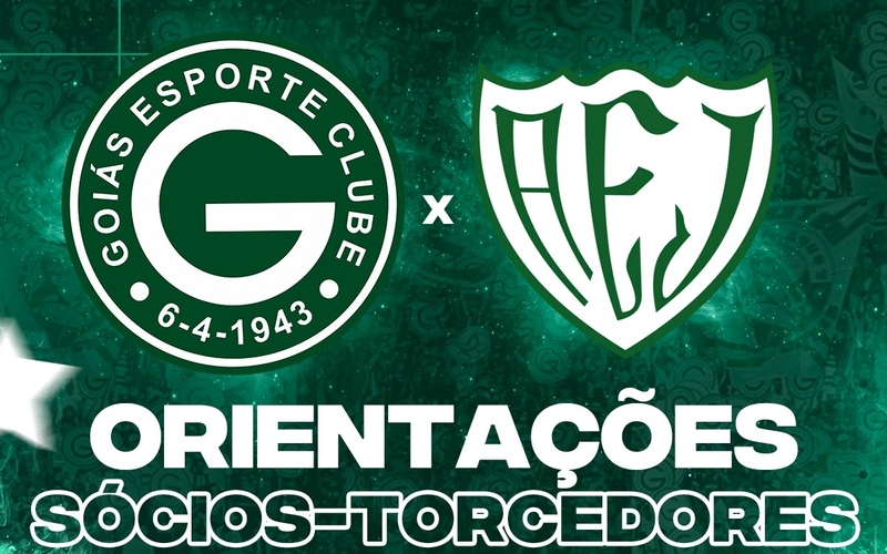 Goiás x Jataiense – Quinta 03/02/2022 - 19h30 - Orientações Sócios-Torcedores