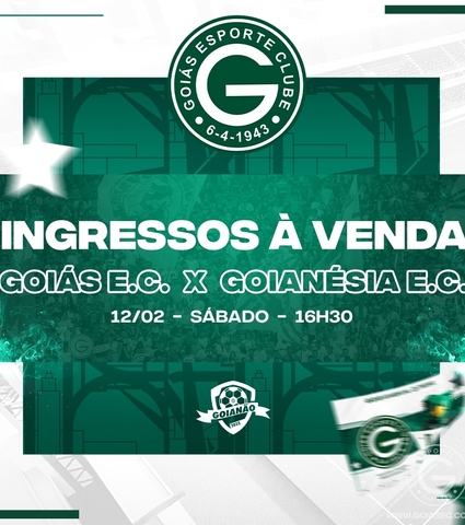 Venda de ingressos: Goiás x Goianésia
